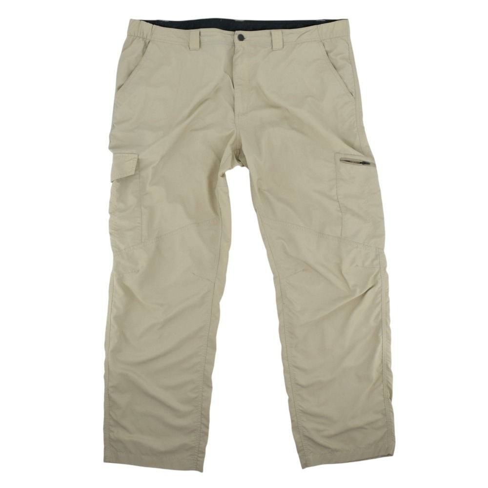 Columbia Silver Ridge Mens Cargo Pants 44x32 Beige AM8007 Omni Shade Hiking Tall